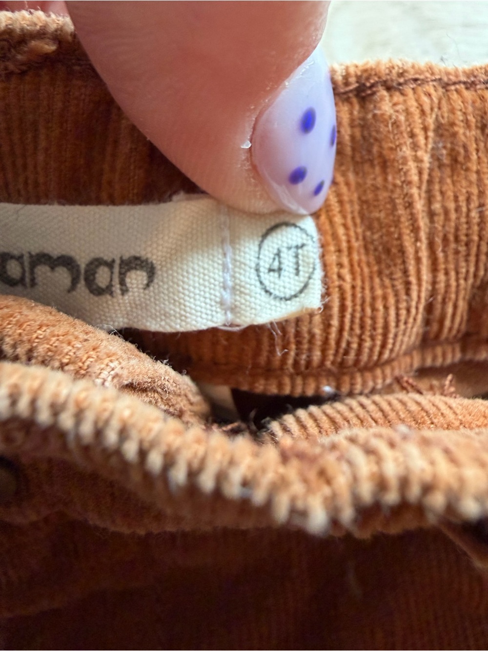 Appaman Boys Rust Corduroy Pants Size 4T - Picture 5 of 6